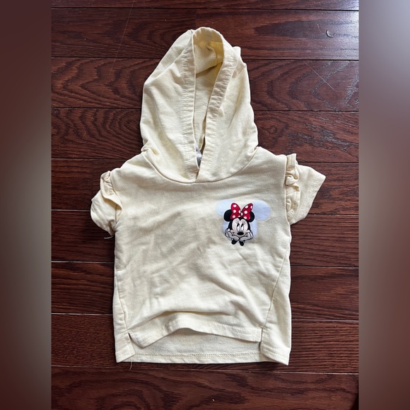 Disney Baby Girl Light Yellow Minney Mouse Hoodie 18 months - Picture 1 of 5